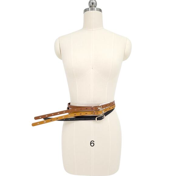 LINEA PELLE 3-for-1 Perforated Belt Set main image 5